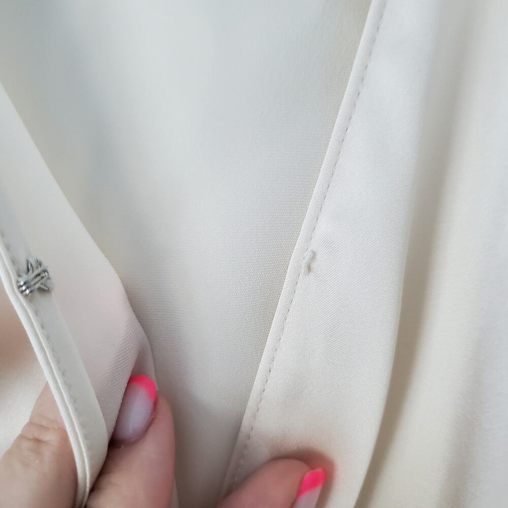 Theory Twist Front Blouse Shirt Size 8 – Elegant Minimalist Top - Picture 5 of 12